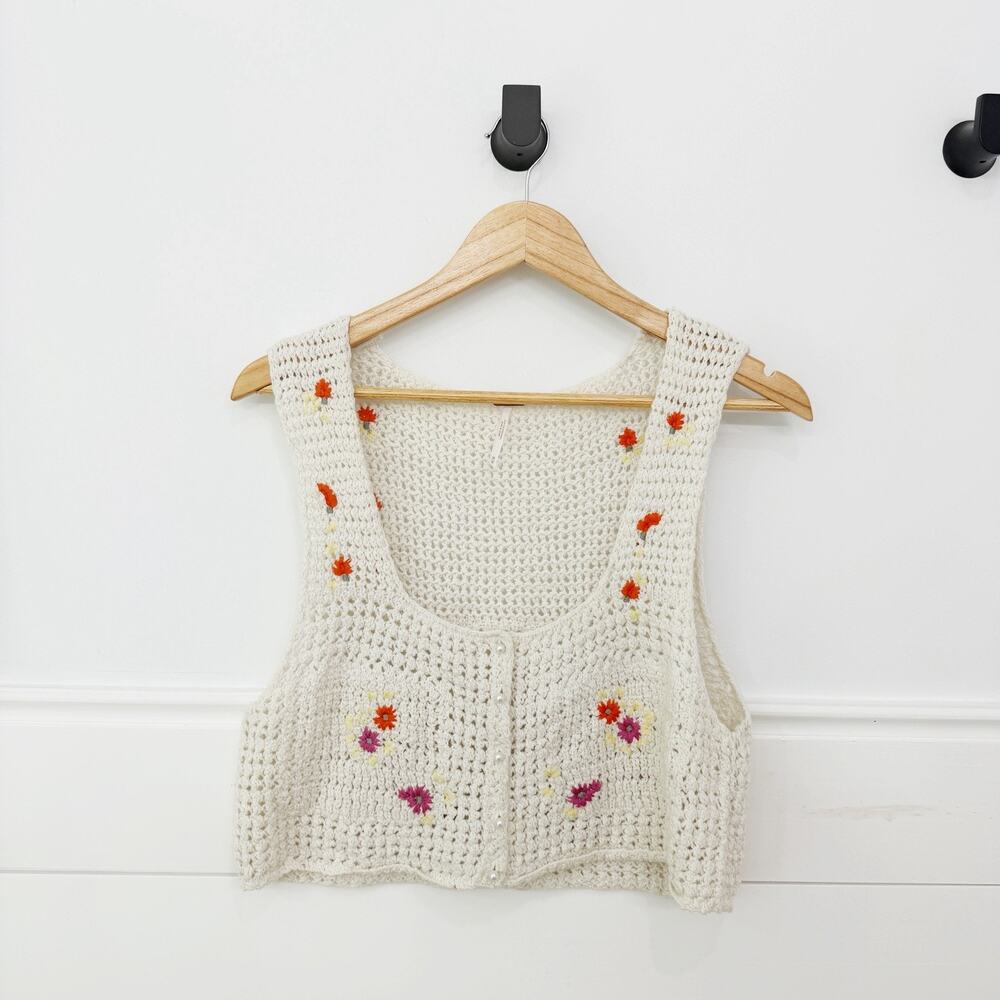 Women’s Free People Wildflowers Cardigan In Daisy Combo Size M